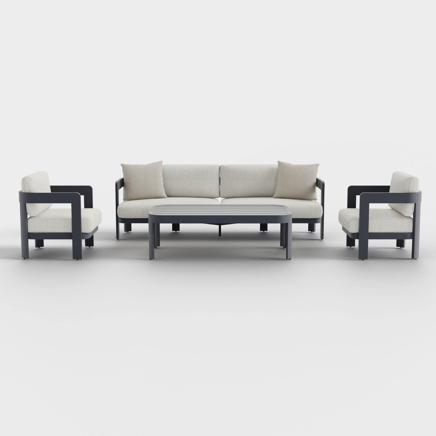 Aspen 4-Piece Lounge Set with Sunbrella® Cushions