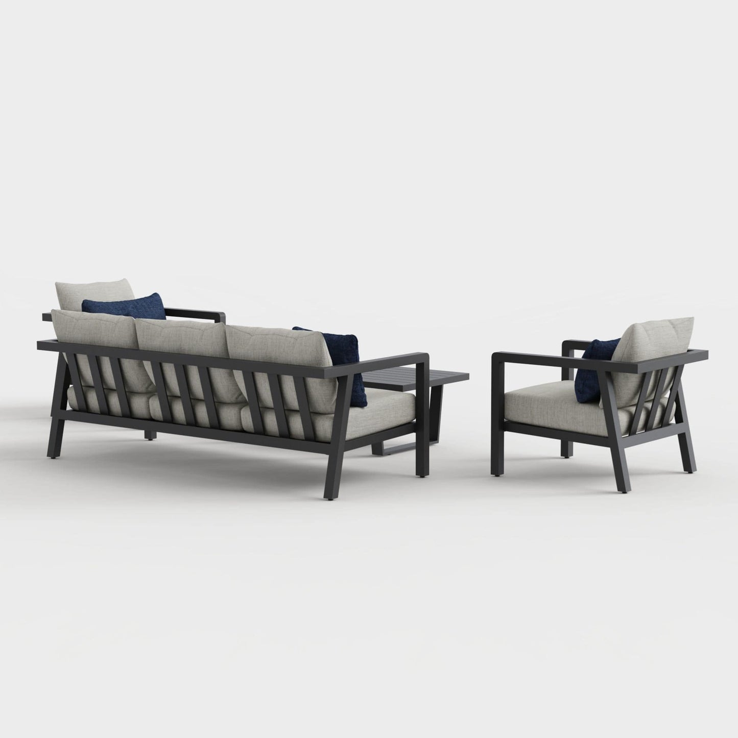 Monarch 4-Piece Lounge Set with Sunbrella® Cushions
