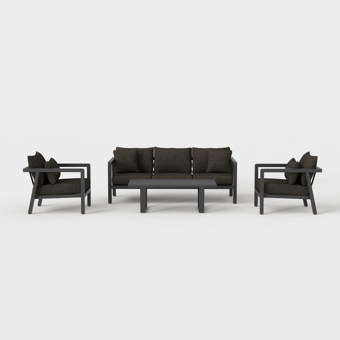 Monarch 4-Piece Lounge Set with Sunbrella® Cushions