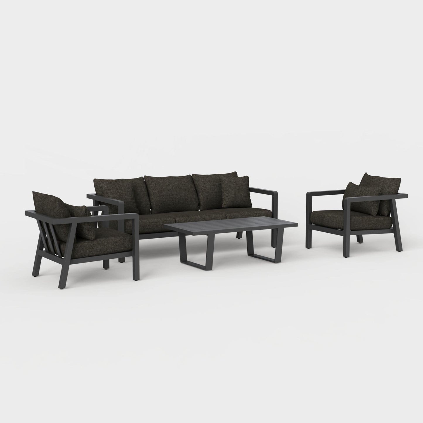 Monarch 4-Piece Lounge Set with Sunbrella® Cushions
