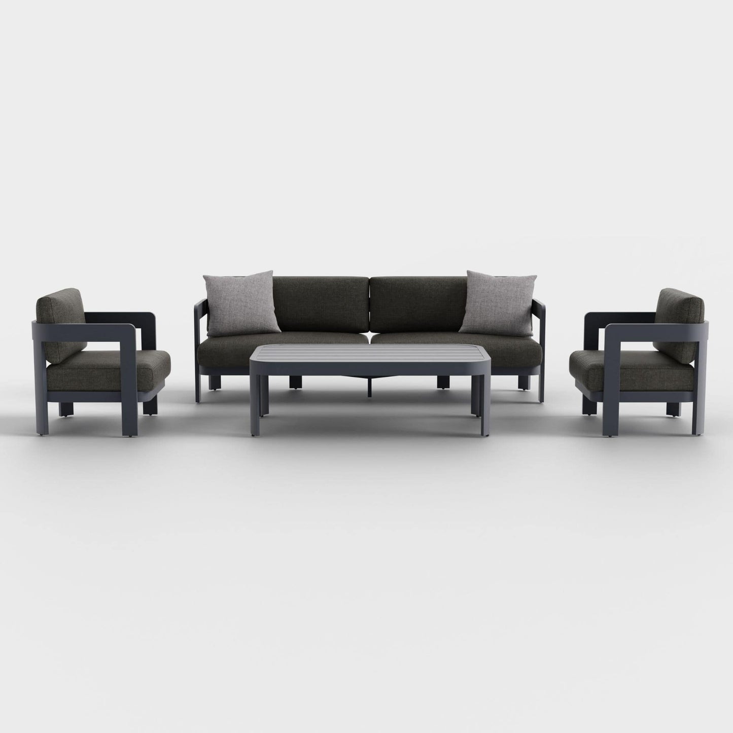 Aspen 4-Piece Lounge Set with Sunbrella® Cushions