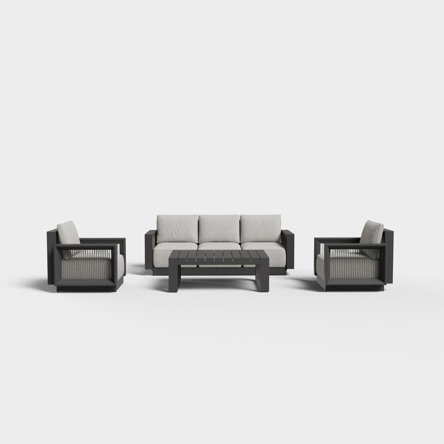 Sierra 4‑Piece Lounge Set with Sunbrella® Cushions