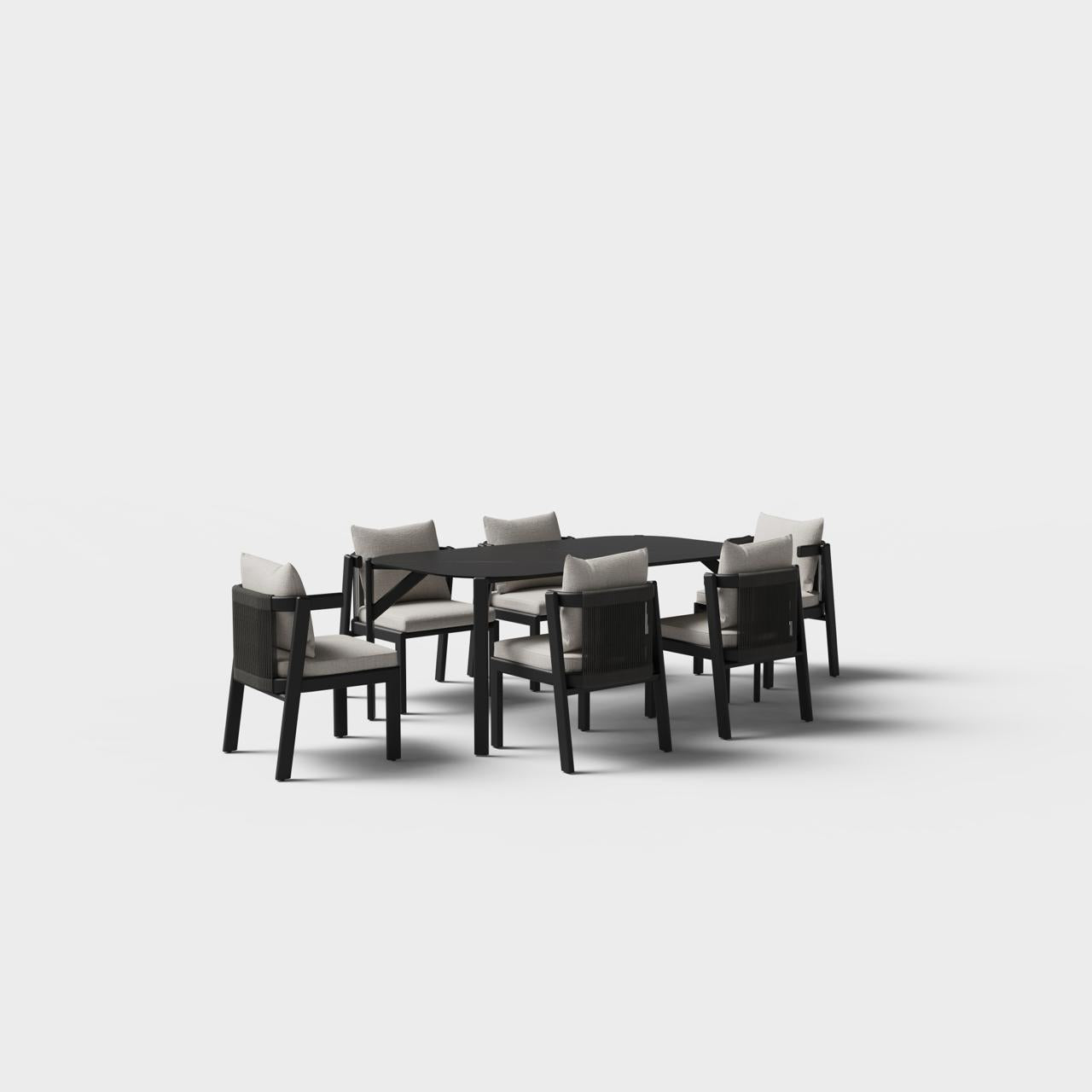 Mesa 7‑Piece Dining Set with Sunbrella® Cushions