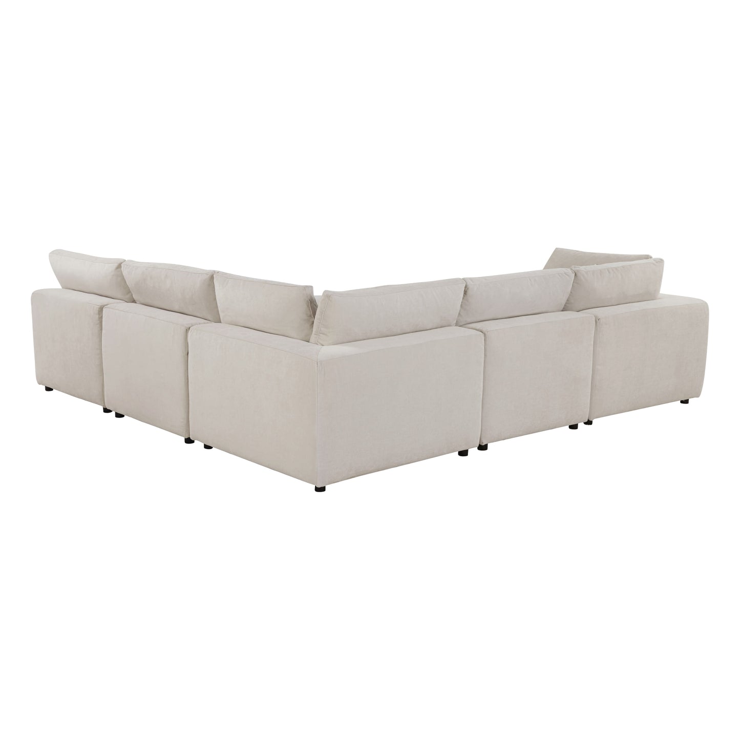 Rear view of the Alvora modular sofa in Ivory