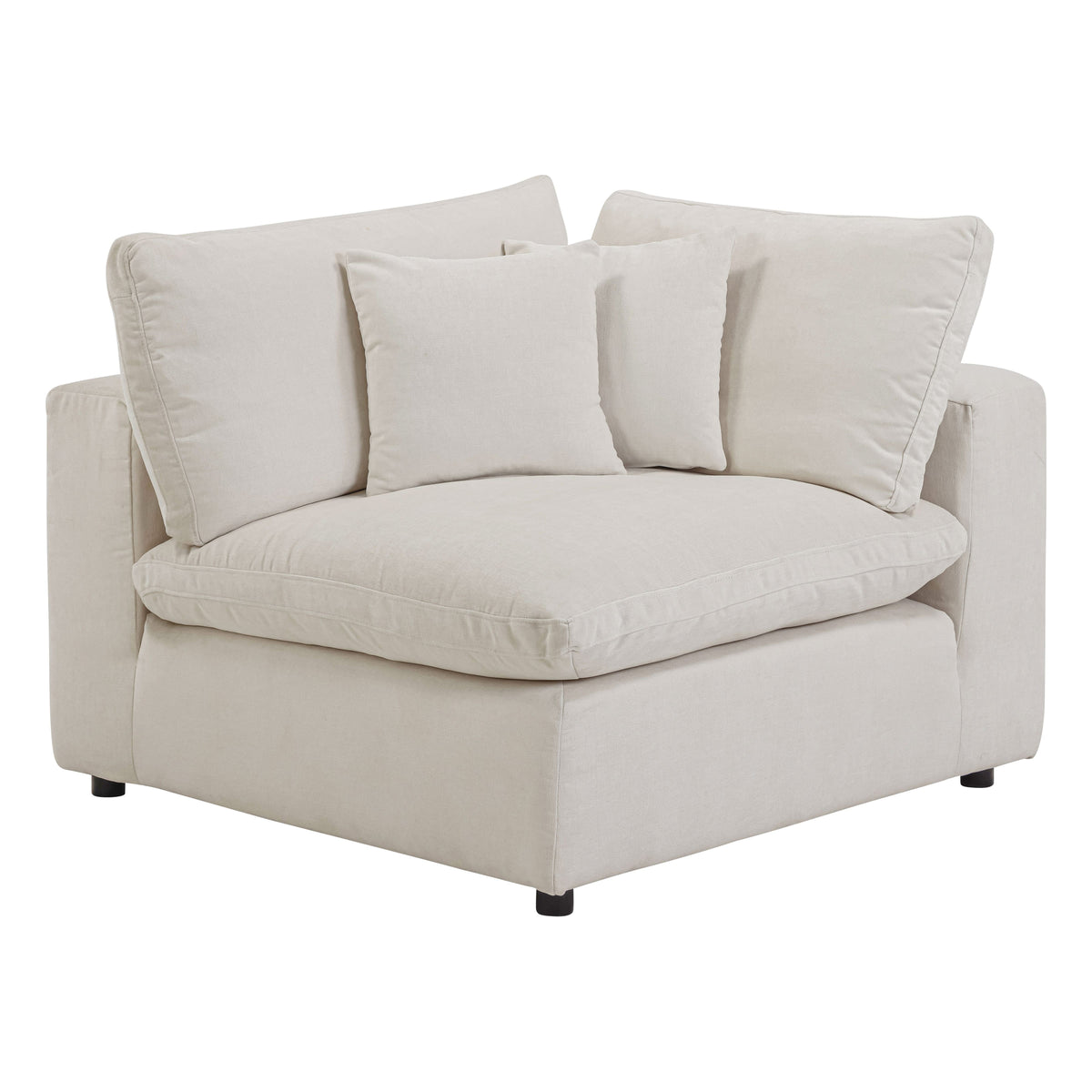 Alvora corner modular piece in Ivory