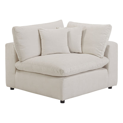Alvora corner modular piece in Ivory