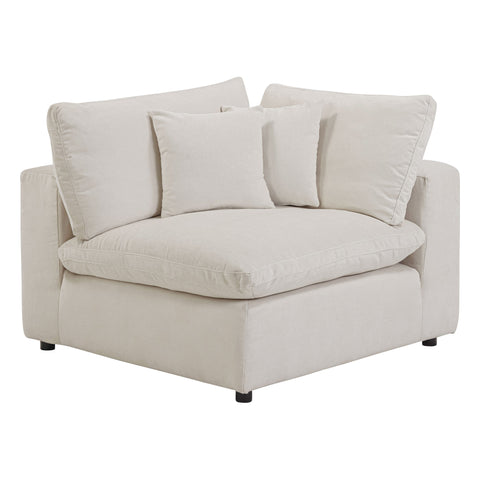 Alvora corner modular piece in Ivory