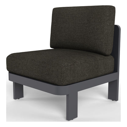 Aspen armless outdoor chair in Carbon