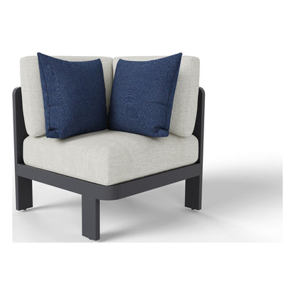 Aspen corner outdoor chair in Granite