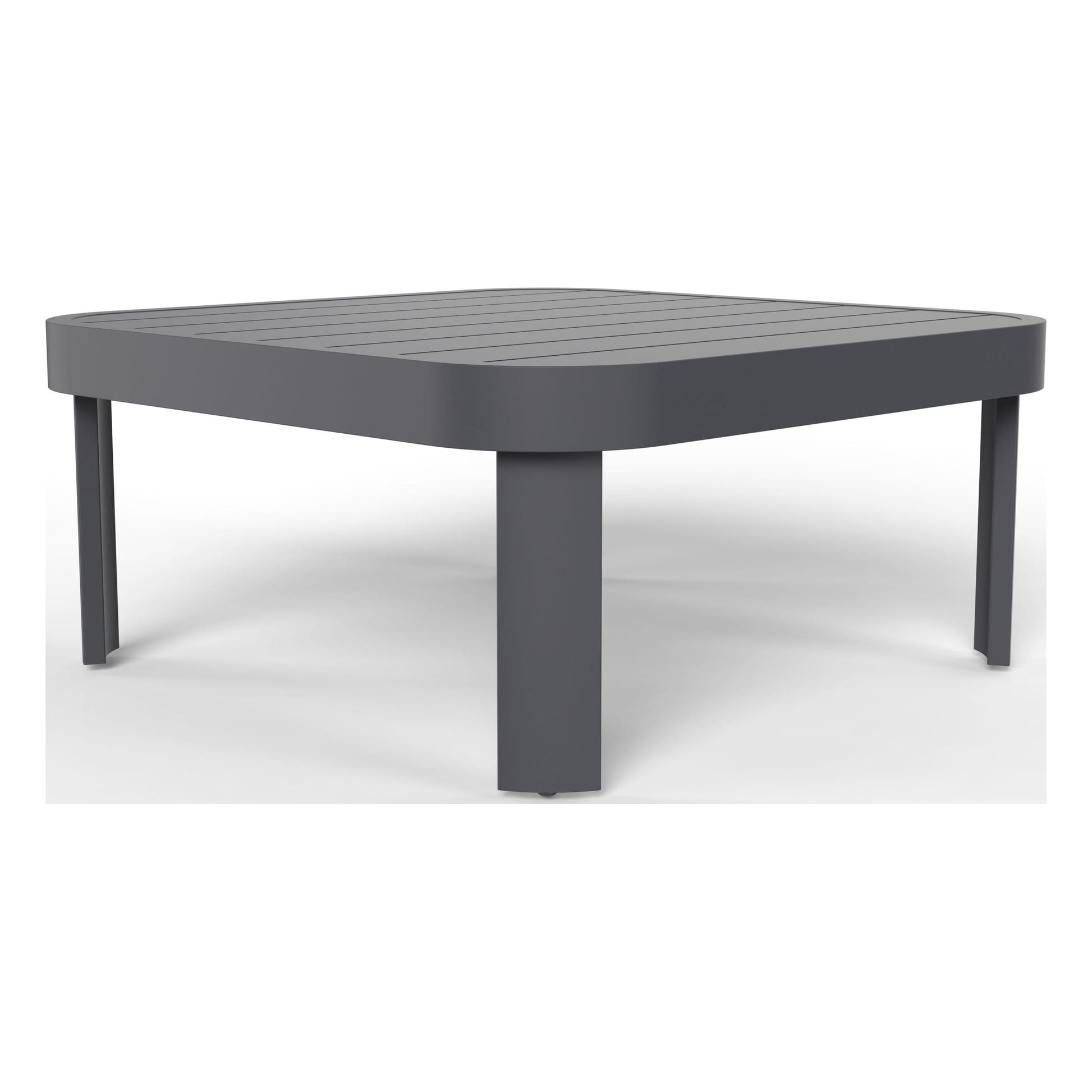Aspen slatted aluminum coffee table