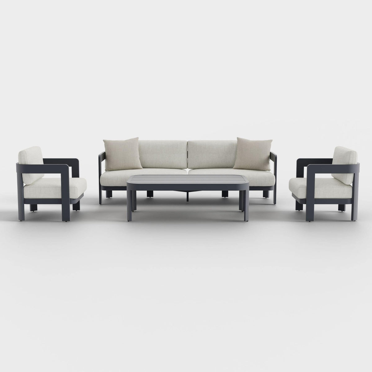 Aspen 4-Piece Lounge Set with Sunbrella® Cushions