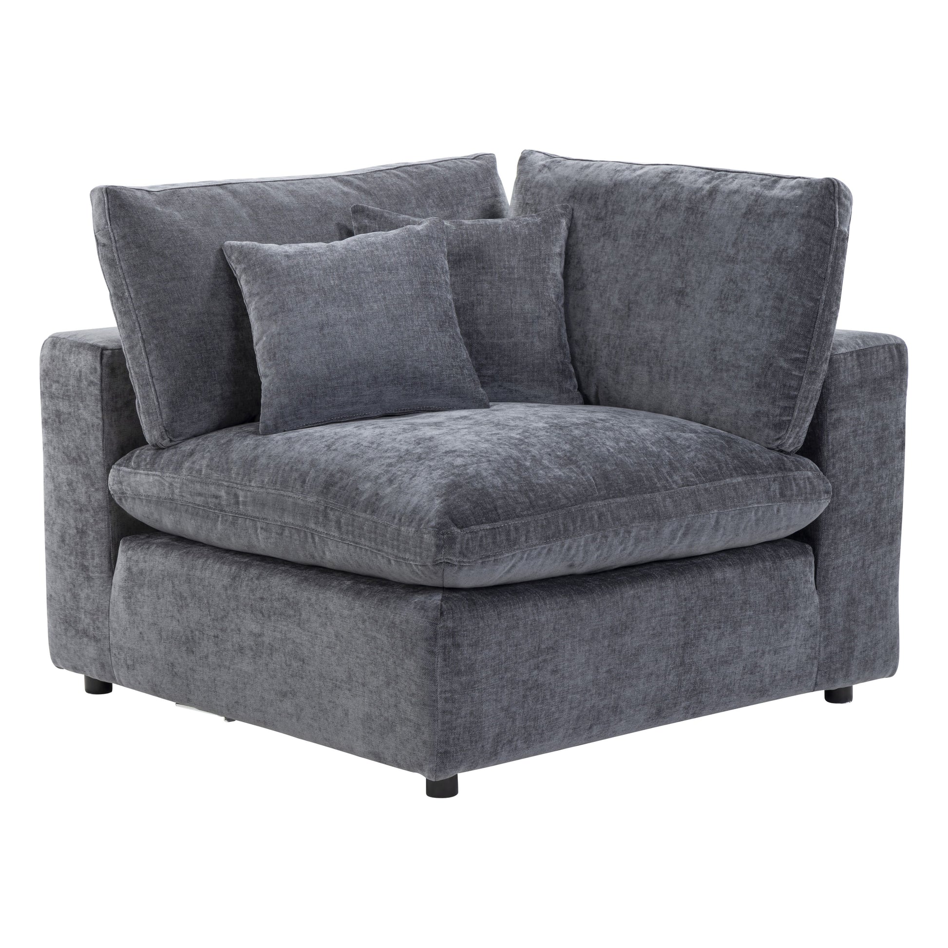 Alvora Corner Chair in Dark Grey, included in this configuration