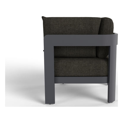 Carbon armless chair from the Aspen modular outdoor sectional