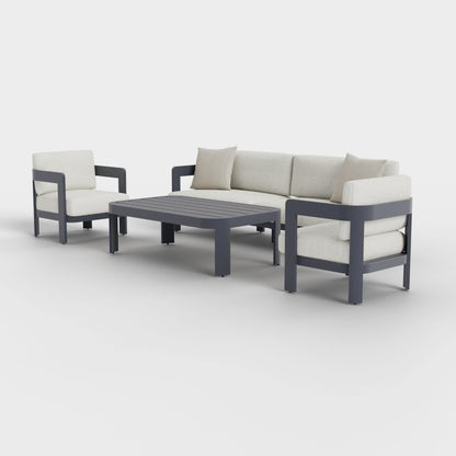 Aspen 4-Piece Lounge Set with Sunbrella® Cushions