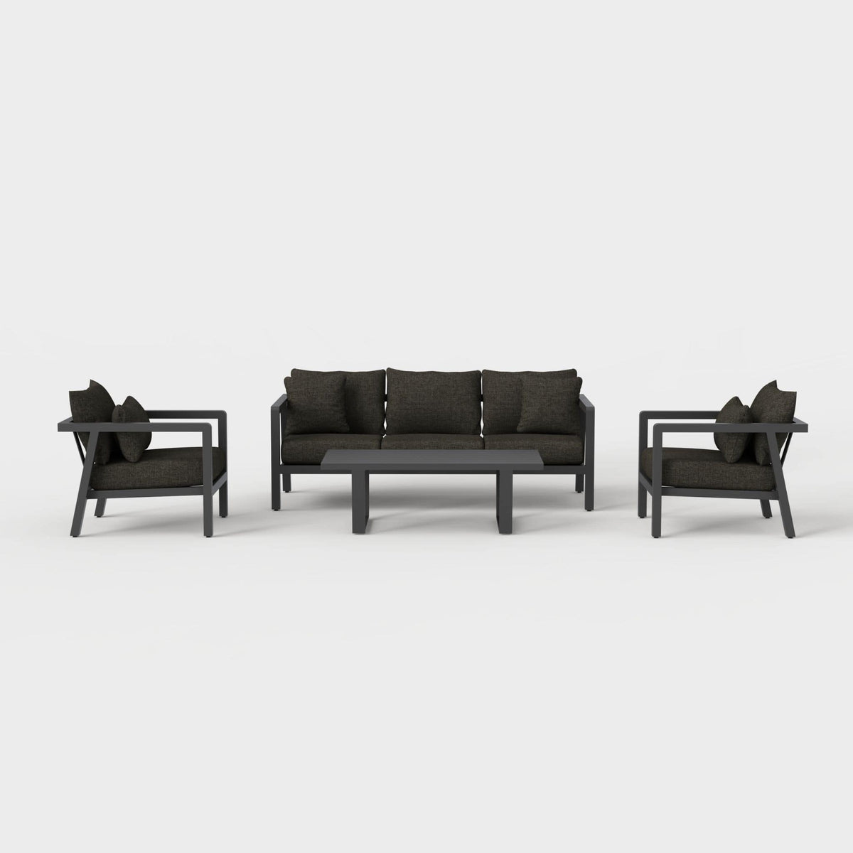 Monarch 4-Piece Lounge Set with Sunbrella® Cushions