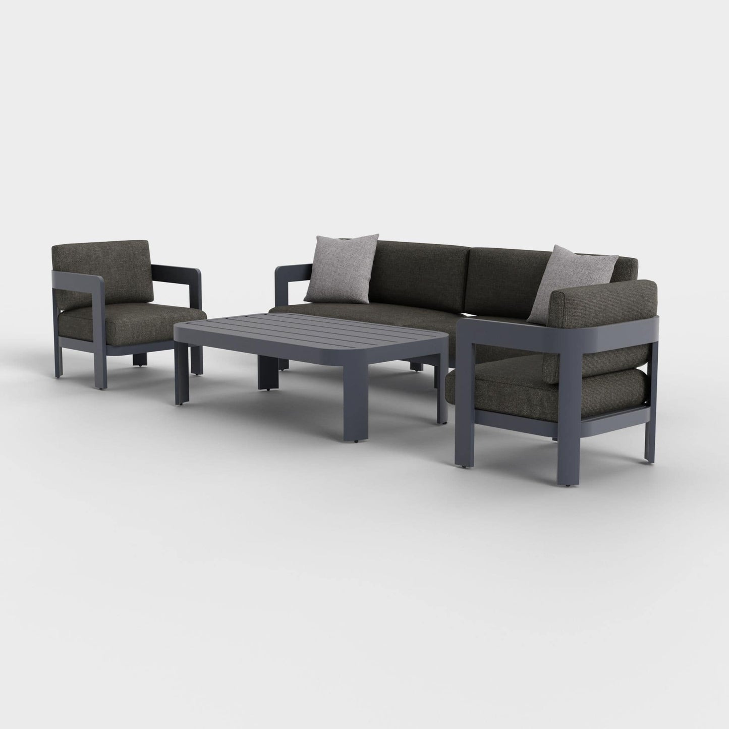 Aspen 4-Piece Lounge Set with Sunbrella® Cushions