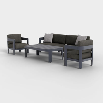Aspen 4-Piece Lounge Set with Sunbrella® Cushions