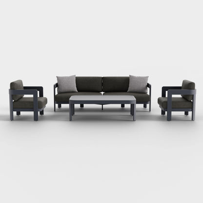 Aspen 4-Piece Lounge Set with Sunbrella® Cushions