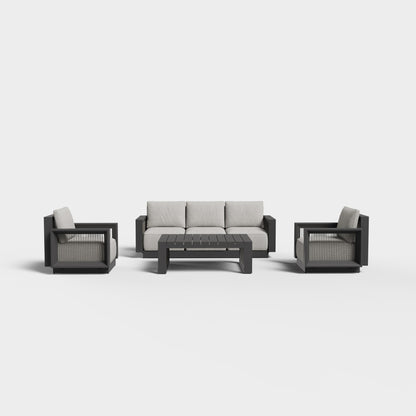 Sierra 4‑Piece Lounge Set with Sunbrella® Cushions